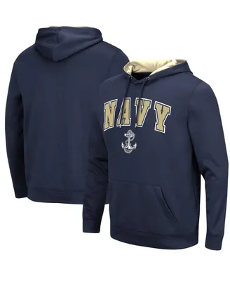 Men's Colosseum Navy Midshipmen Resistance Pullover Hoodie
