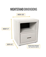 Boyd Sleep 21" Lombardi Upholstered Nightstand