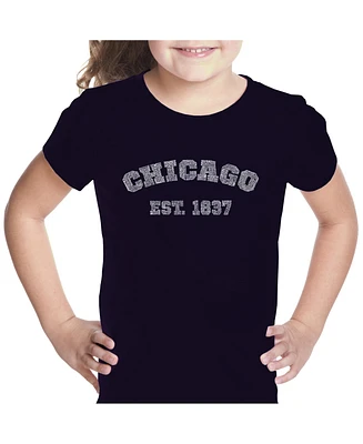 Girl's Word Art T-shirt - Chicago 1837