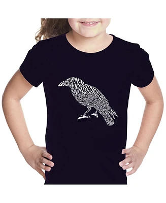 Girl's Word Art T-shirt - Edgar Allen Poe's The Raven