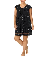 Ellen Tracy Plus Yours to Love Short Sleeves Nightgown