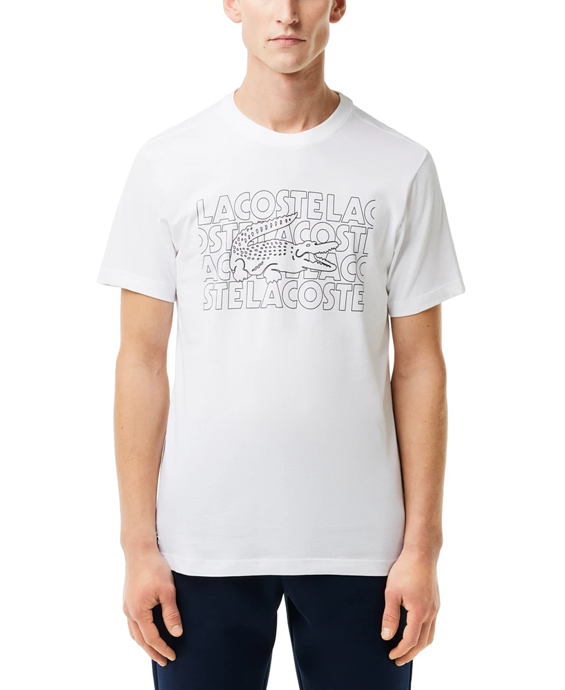 Lacoste Men's Classic Fit Short Sleeve Performance Graphic T-Shirt