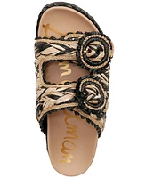 Sam Edelman Reina Woven Double Buckle Slide Sandals