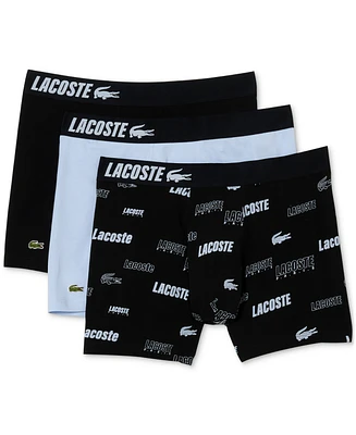 Lacoste Men's Boxer Brief Underwear, Pack of 3