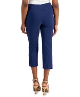 I.n.c. International Concepts Petite Mid-Rise Straight-Leg Capri Pants