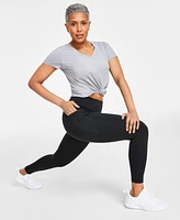 Id Ideology Women's Solid 7/8 Compression Leggings, Created for Macy's