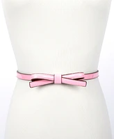 kate spade new york Women's 12mm Patent Shoestring Bow Belt