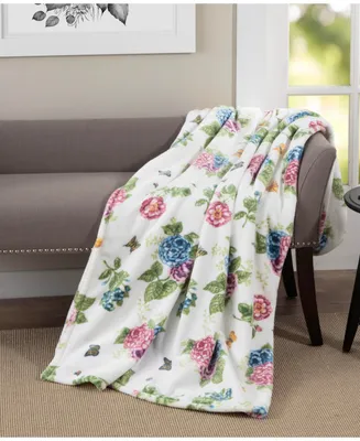 Lenox Butterfly Meadow Hydrangea Throw, 60" x 70"