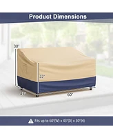Patio Furniture Cover with Padded Handle and Click-Close Straps-60 x 43 x 30 inches