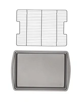 Good Cook Everyday Nonstick Steel Crispy Baking Set with Baking Sheet and Wire Rack, 15" x 10.5"