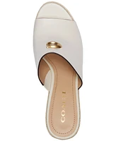 Coach Gloria C Slide Espadrille Wedge Sandals