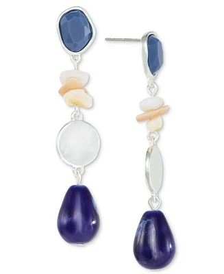 Style & Co Stone Bead Linear Drop Earrings, Created for Macy's