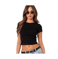 Women's Better Basics cropped t shirt