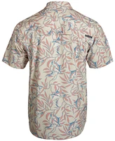 Salt Life Men's Hide N Sea Graphic Print Short-Sleeve Button-Up Shirt