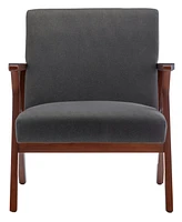 Convenience Concepts 28.5" Polyester Cliff Mid-Century Modern Accent Armchair