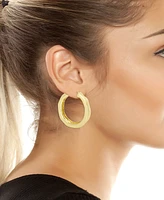 Robert Lee Morris Soho Sculpted Hoop Earrings