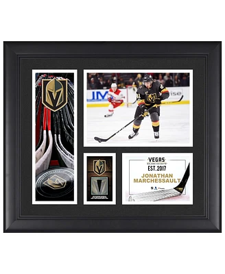 Jonathan Marchessault Vegas Golden Knights Framed 15" x 17" Player Collage with a Piece of Game-Used Puck
