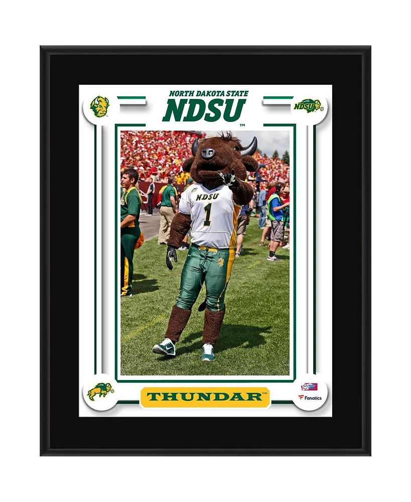 North Dakota State Bison 10.5" x 13" Thundar Sublimated Mascot Plaque