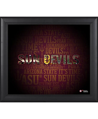 Arizona State Sun Devils Framed 15'' x 17'' Team Heritage Collage
