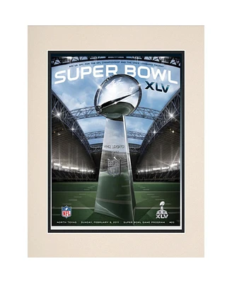 2011 Packers vs Steelers 10.5" x 14" Matted Super Bowl Xlv Program