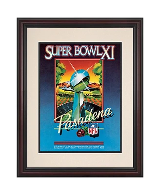 1977 Raiders vs. Vikings Framed 8.5" x 11" Super Bowl Xi Replica Program