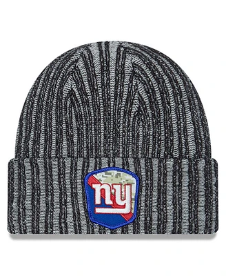 Men's New Era Black New York Giants 2023 Salute To Service Cuffed Knit Hat
