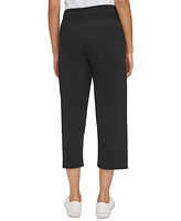 Calvin Klein Women's Cropped Drawstring-Waist Pants