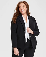 Kasper Plus Two-Button Blazer