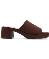 Journee Collection Women's Bessa Slip On Platform Sandals