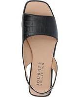Journee Collection Women's Brinsley Slingback D'Orsay Flat Sandals