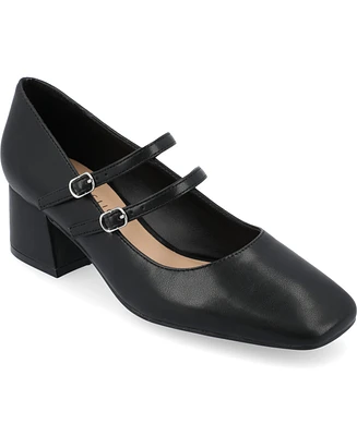 Journee Collection Women's Nally Double Strap Mary Jane Pumps