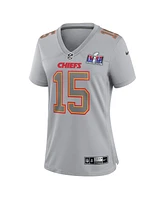 Women's Nike Patrick Mahomes Gray Kansas City Chiefs Super Bowl Lviii Atmosphere Fashion Game Jersey