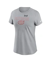 Women's Nike Gray San Francisco 49ers Super Bowl Lviii Local Essential T-shirt