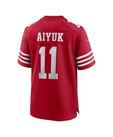 Men's Nike Brandon Aiyuk Scarlet San Francisco 49ers Super Bowl Lviii Game Jersey