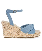 Anne Klein Women's Wheatley Ankle Strap Espadrille Wedge Sandals