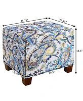 Convenience Concepts 21.75" Canvas Fabric Madison Storage Ottoman