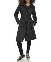 Karl Lagerfeld Wing Collar Trench Coat