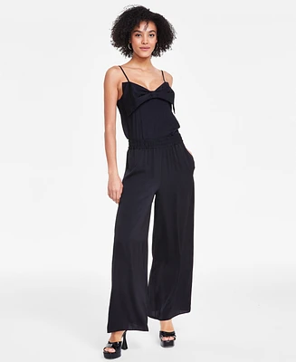 Bar Iii Women's Silky Pull-On Wide-Leg Pants, Created for Macy's