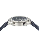 Versace Men's Swiss Blue Rubber Strap Watch 43mm