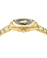 Versace Women's Swiss Gold Ion Plated Stainless Steel Bracelet Watch 37mm
