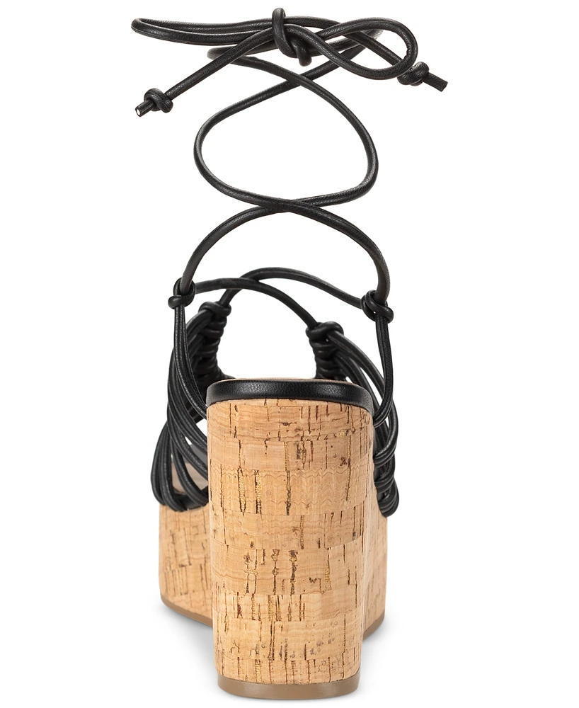 Sun + Stone Women's Tillyy Strappy Lace Up Wedge Sandals, Created for Macy's