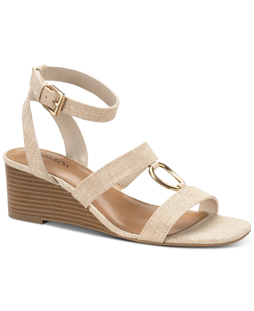 Style & Co Women's Lourizzaa Ankle-Strap Wedge Sandals, Created for Macy's