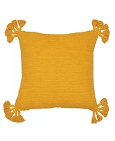 carol & frank Newport Ochre Textured Throw Pillow