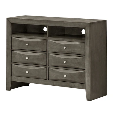 Marilla Media Chest, Gray