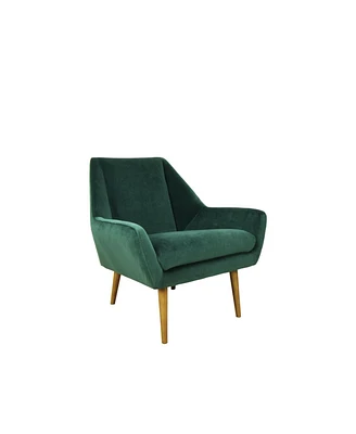Simplie Fun Rose Accent Chair - Velvet Green