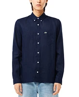 Lacoste Men's Regular-Fit Linen Shirt