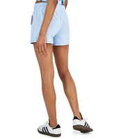 Disney Juniors' Stitch-Graphic Low-Rise Pull-On Shorts