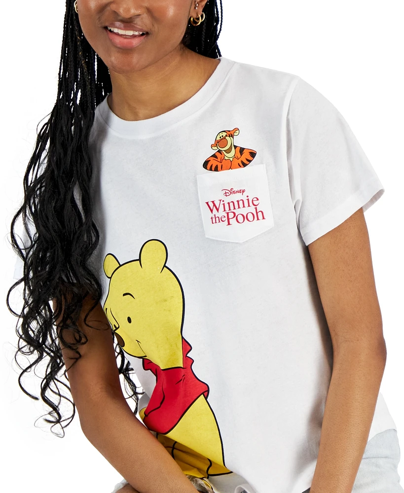 Disney Juniors' Winnie the Pooh Pocket Crewneck Tee