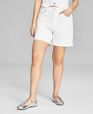 And Now This Women's High Rise Denim Shorts, Created for Macy's