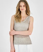 Bar Iii Women's Sleeveless Open-Stitch Sweater, Xs-4X, Created for Macy's
